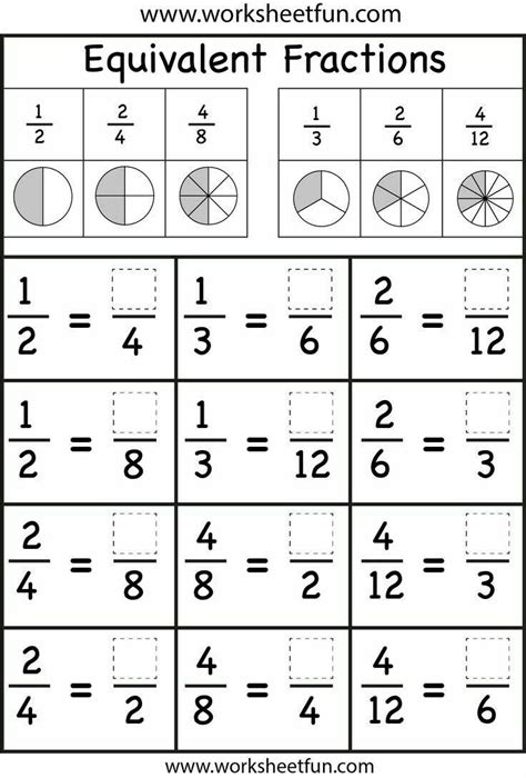 27 best Fraction Worksheets images on Pinterest | Math fractions, Rules ...