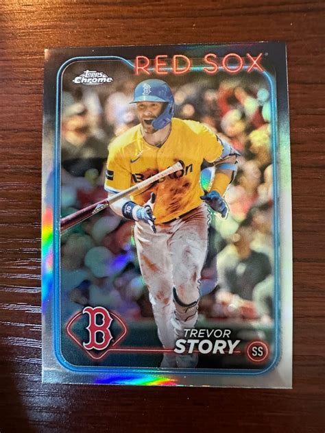 2024 Topps Chrome 279 Trevor Story Refractor Boston Red Sox EBay