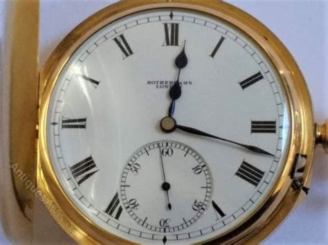 antiques atlas carousel pocket   quality ct gold case