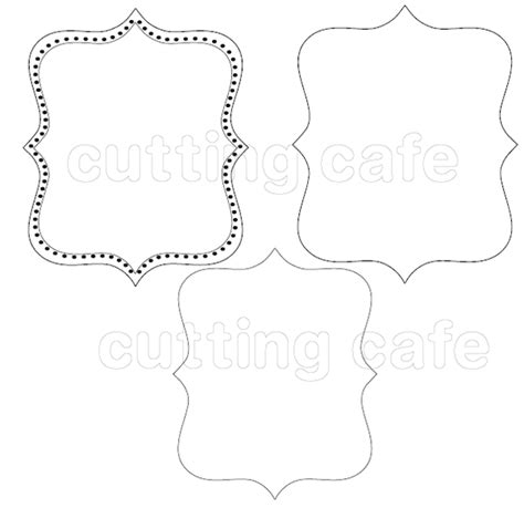 The Cutting Cafe Huge Printable Frame And Heart Sets