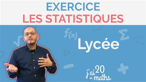 Les Statistiques Exercice Seconde Youtube