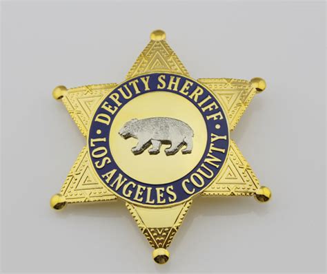 LASD Los Angeles County Sheriff/Deputy Sheriff Bear Badge Replica Cosp – Coin Souvenir