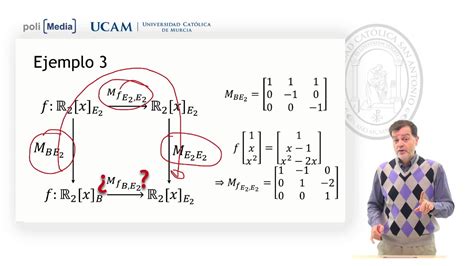 Álgebra Lineal Matriz Asociada De Una Aplicación Lineal Ej3 Jesús Soto Youtube