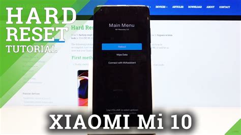 How To Bypass Screen Lock In Xiaomi Mi 10 Hard Reset Tutorial Youtube