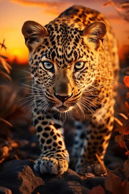 Premium Photo Leopard In Its Natural Habitat Wildlife Photography