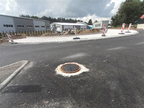 Kruhový objezd Přibyslav ZAPA beton