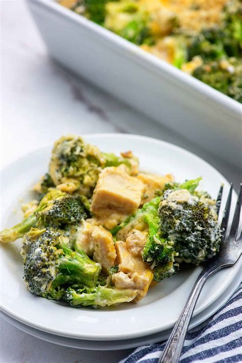 Extra Cheesy Keto Chicken Broccoli Casserole | That Low Carb Life