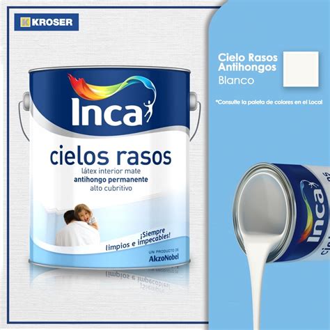 CIELOS RASOS ANTIHONGOS BLANCO 20L INCA N A Kroser