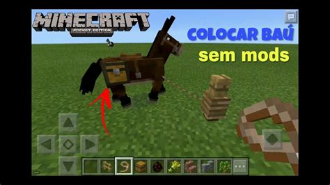 Como Colocar Ba No Cavalo Sem Mods Nem Addons Minecraft Pe