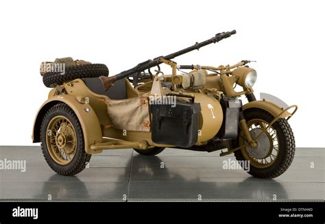 1943 BMW 750cc R7 Afrika Korps militärische Motorrad und Beiwagen