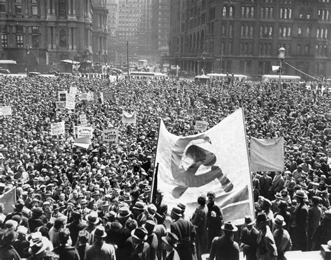 The Communist Party of Philadelphia holds a rally on May Day, 1935 ...