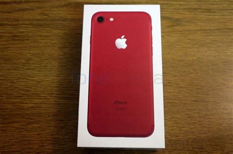 Red iPhone 7 Unboxing and Photo Gallery