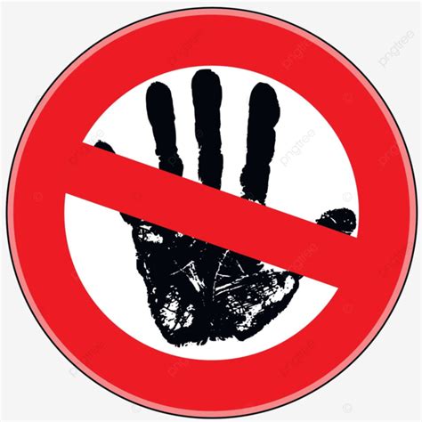 Prohibici N Signo Peligro Prohibido Advertencia Car Cter Vector Png