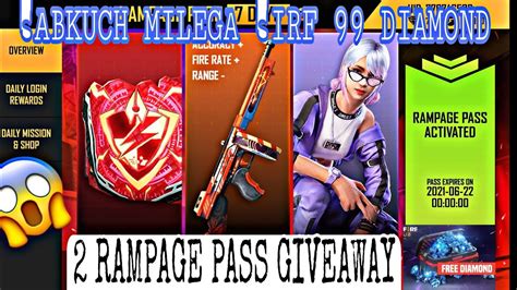 Free Fire Rampage Pass Event Free Fire New Event Rampage Pass