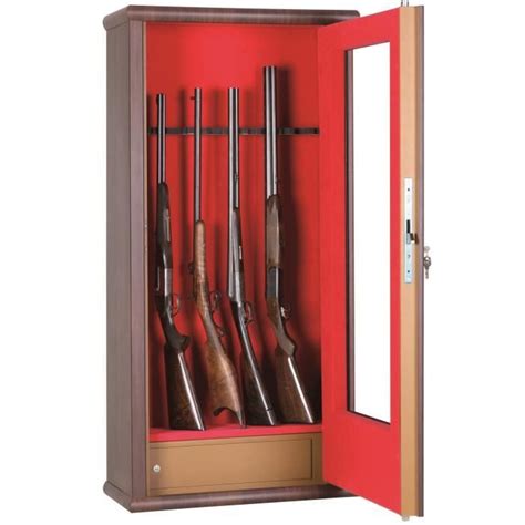 Armoire forte vitrée Wood Look 12 armes Achat Vente armoire à