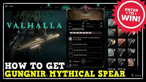 Assassin S Creed Valhalla How To Get Odin Spear Gungnir Mythical Spear