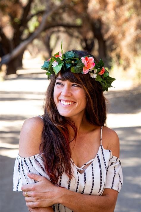 Pink Flower Headband Pink Rose Crown Colorful Flower Headset Bridal