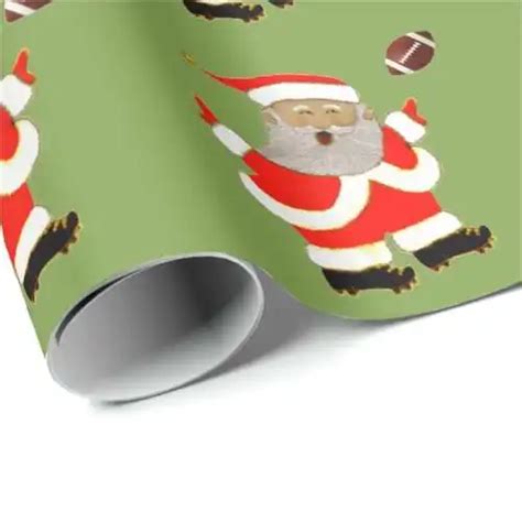 Football Christmas Wrapping Paper | Christmas Mosaic