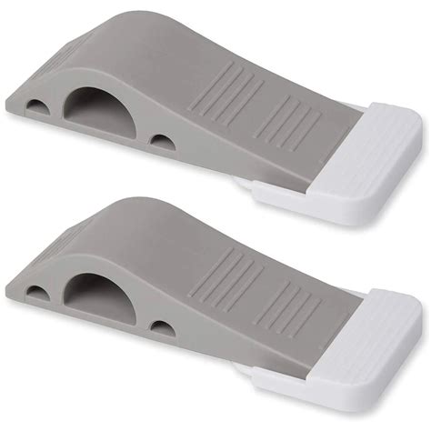 Door Stopper 2 Pack Set Premium Heavy Duty Door Stop Rubber Wedge with ...