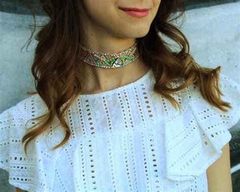 Bohemian Choker Necklace Festival Boho Choker Necklace Hippie