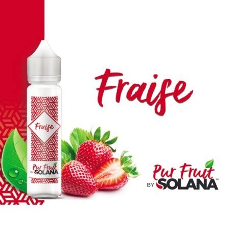 Solana E Liquide Pur Fruit Fraise Ml Solana E Vapshop Fr