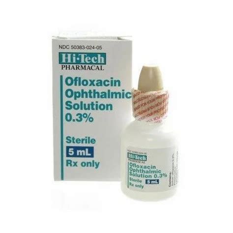 Hi Tech Allopathic Ofloxacin Ophthalmic Solution Eye Drop Packaging