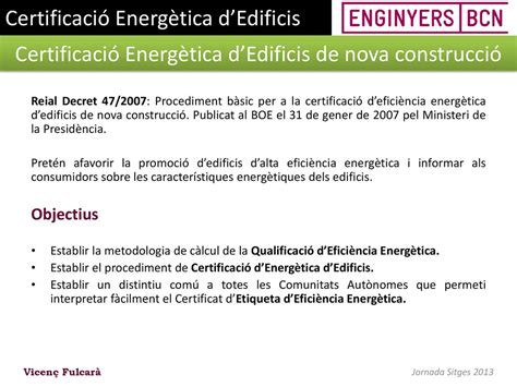 Certificació Energètica dEdificis ppt descargar