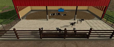 FS22 Small Open Shed v 1 0 Animal Pens Mod für Farming Simulator 22