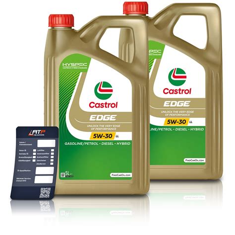 X L Liter Castrol Edge W Ll Motor L Motoren L