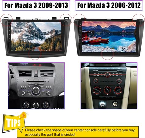 Android 11 Estéreo de coche para Mazda 3 2009 2013 con Apple Carplay