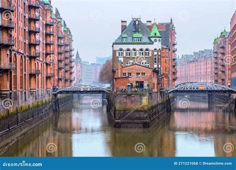 The Old Warehouse District Speicherstadt in Hamburg, Germany in Winter ...