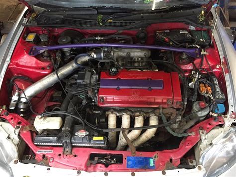 Honda Civic Ek Ek4 Del Sol Crx Ej9 Ek3 Ej B16a2 Complete Engine Swap B