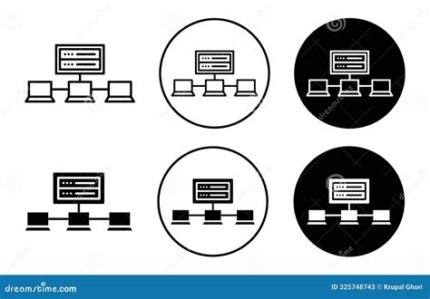 Edge Computing Icon Collection Of Outline Thin Line Symbol Or Sign