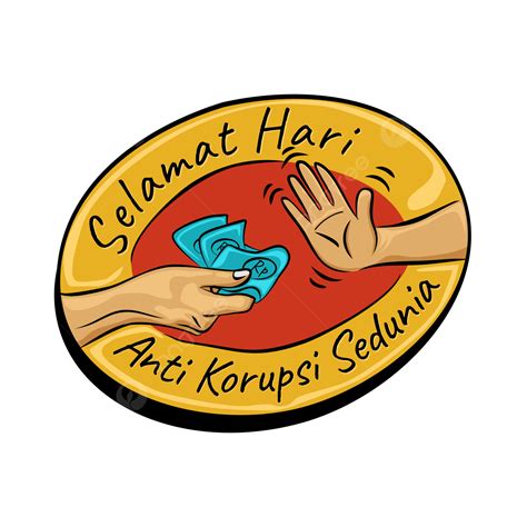 Hakordia Simbol Hari Anti Korupsi Berhenti Tangan Hentikan Korupsi Hari Anti Korupsi Berhenti