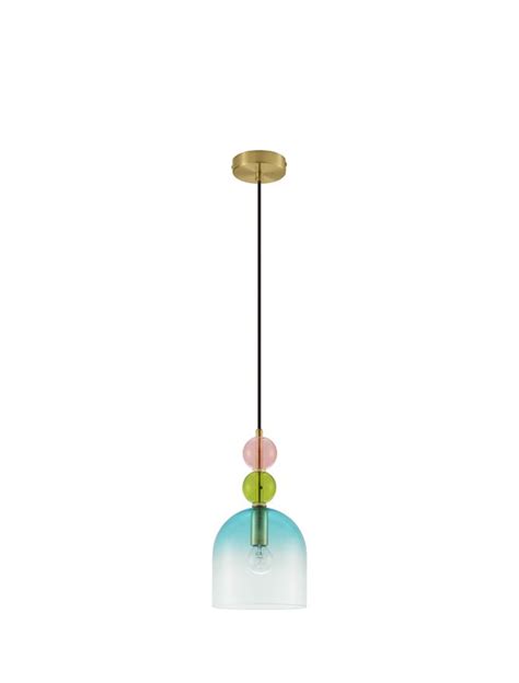 Nova Luce MODERN PENDANT GLASS LUMINAIRES MURANO Sandy Gold Metal