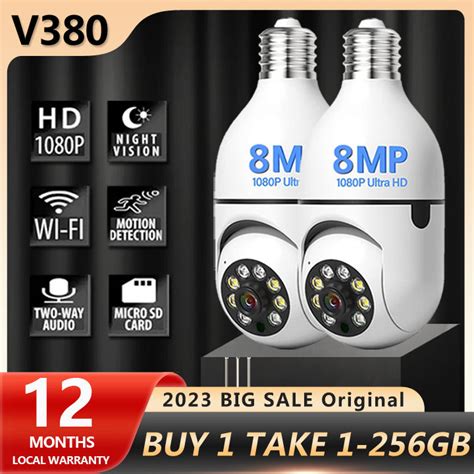 V380 Pro Cctv Camera Connect Cellphone 8MP HD BUY 1 TAKE 1 256GB Cctv