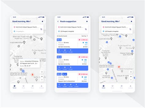 bus app behance