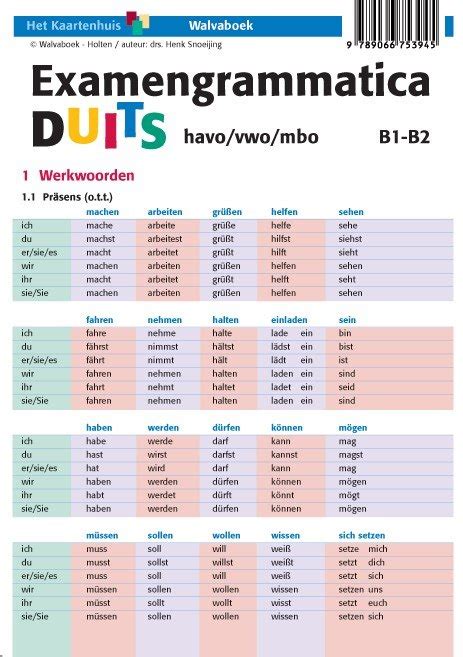 Bureau ISBN Examengrammatica Duits Havo Vwo Mbo B1 B2