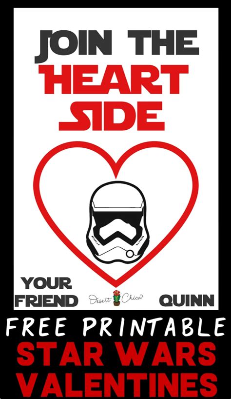 Printable Star Wars Valentines