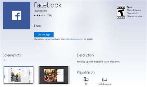 Facebook App For Windows Free Download Purplevsa