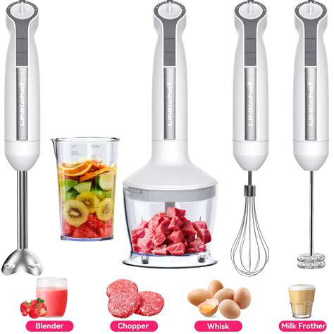 Linkchef Immersion Blender 20 Speed 1000w 5 In 1 Immersion Hand