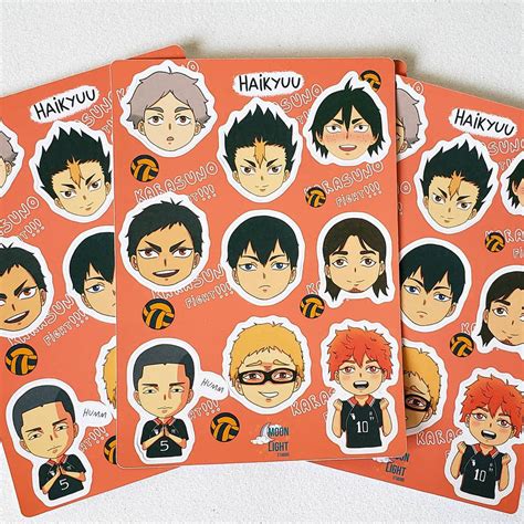 Cartela De Adesivos Anime Haikyuu Shopee Brasil