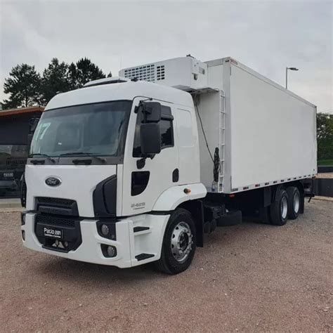 Ford Cargo 2429 6x2 Baú Câmara Fria 2017 Caminhão 290 Truck MercadoLivre