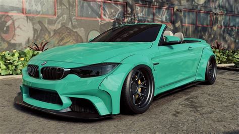 Need For Speed Heat BMW M4 Convertible Customization Air Suspension