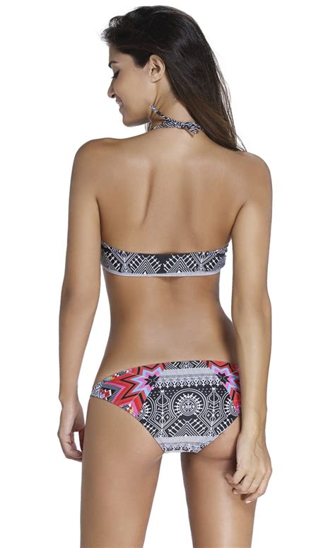 Bikini Str J K Pielowy Etno Boho Aztec Wzory Superpaczka Pl