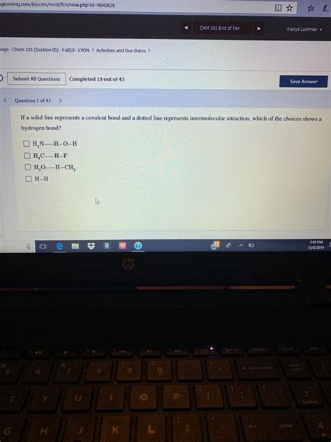 Solved If A Solid Line Represents A Covalent Bond And A