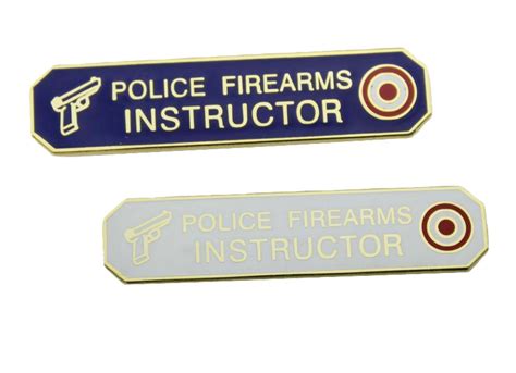 Police Firearms Instructor Citation Bar Uniform Honor Lapel Pin Coin