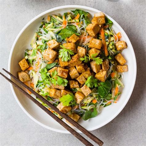 Soy Ginger Tofu With Vermicelli Noodle Salad My Food Bag