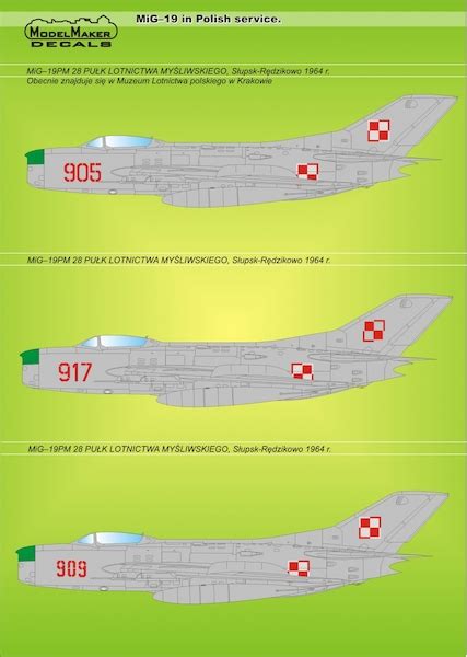 Model Maker Decals Mmd Mikoyan Mig Farmer In Polish Servi