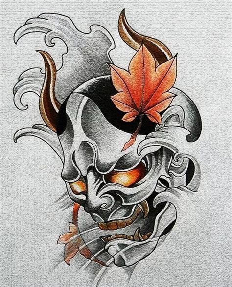 Samurai Mask Tattoo Hannya Mask Tattoo Hanya Tattoo Japan Tattoo